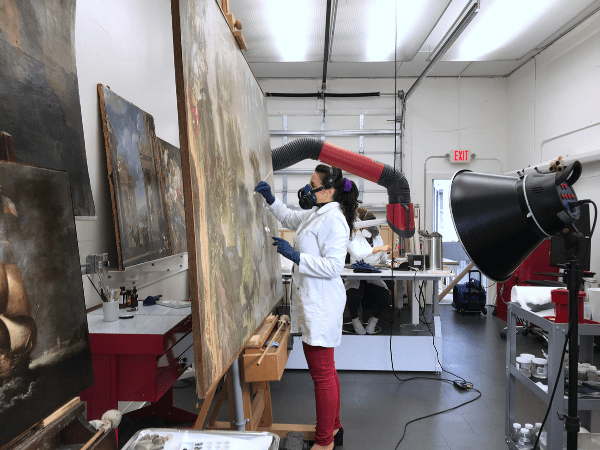 cleaning of paintings